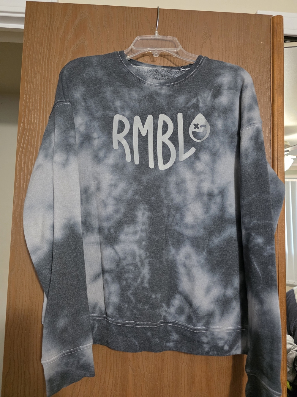 Rumble Tie-Dye Crewneck Sweater - Charcoal Gray